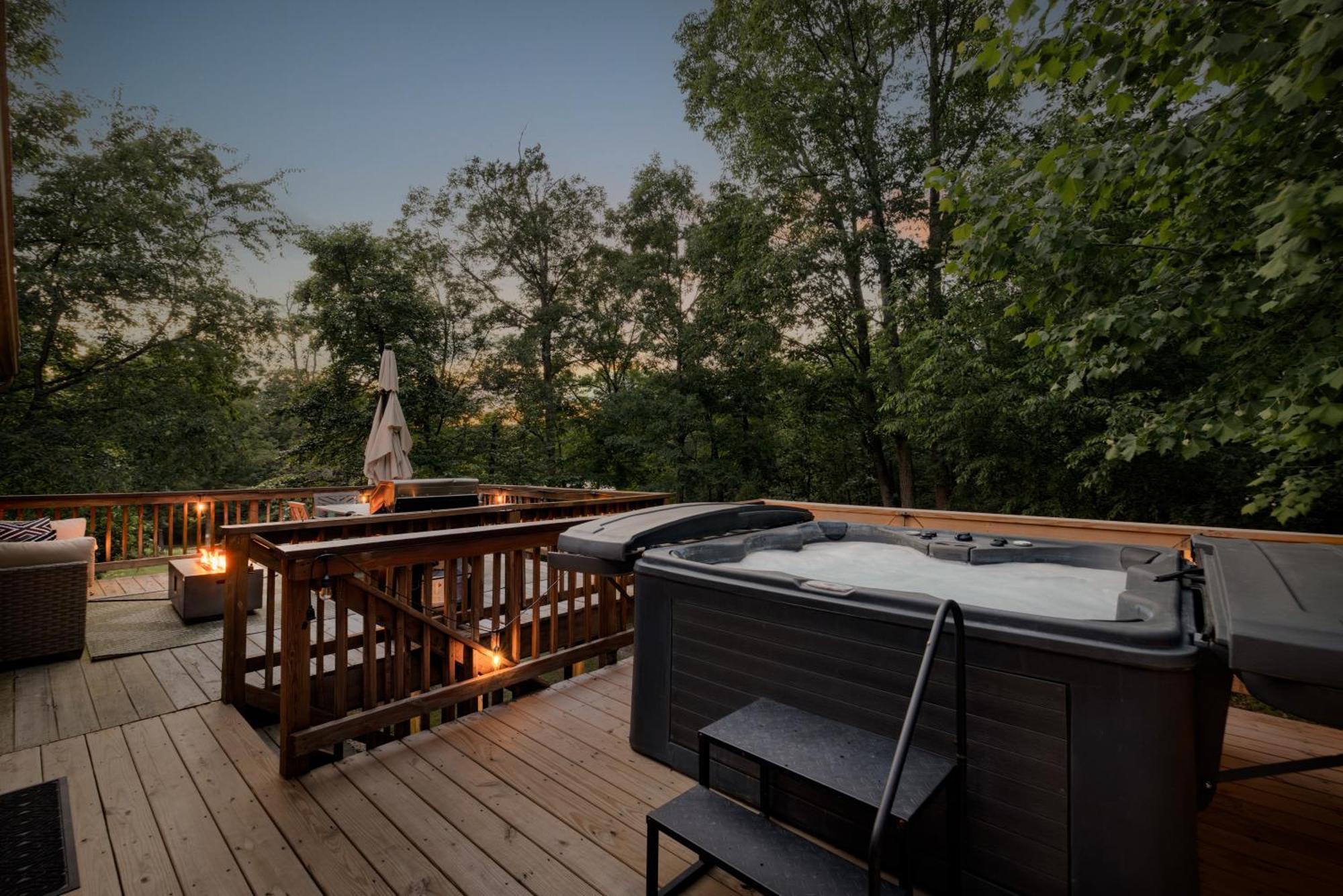 Shenandoah Dog Friendly Cabin With River Access, Hot Tub, Fire Pit, Bbq, Outdoor Dining Шенъндоа Екстериор снимка